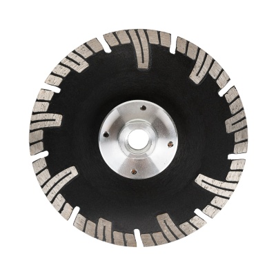 Диск алмазный отрезной турбо с фланцем GABBRO 125*M14*2,0 мм гранит сухой рез TECH-NICK